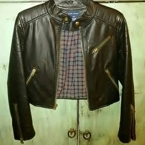 EUC Girls Ralph Lauren crop moto jacket